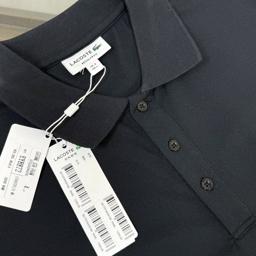 C🌟LACOSTE 2026 New Arrival polo ～ ✅ Same Style～ ， ！ ， ！ ！ ， ， ， ， 👍 ：Black White Pink Red Green Size：M L XL XXL 3XL（ ！）